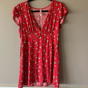 red floral aeropostale dress